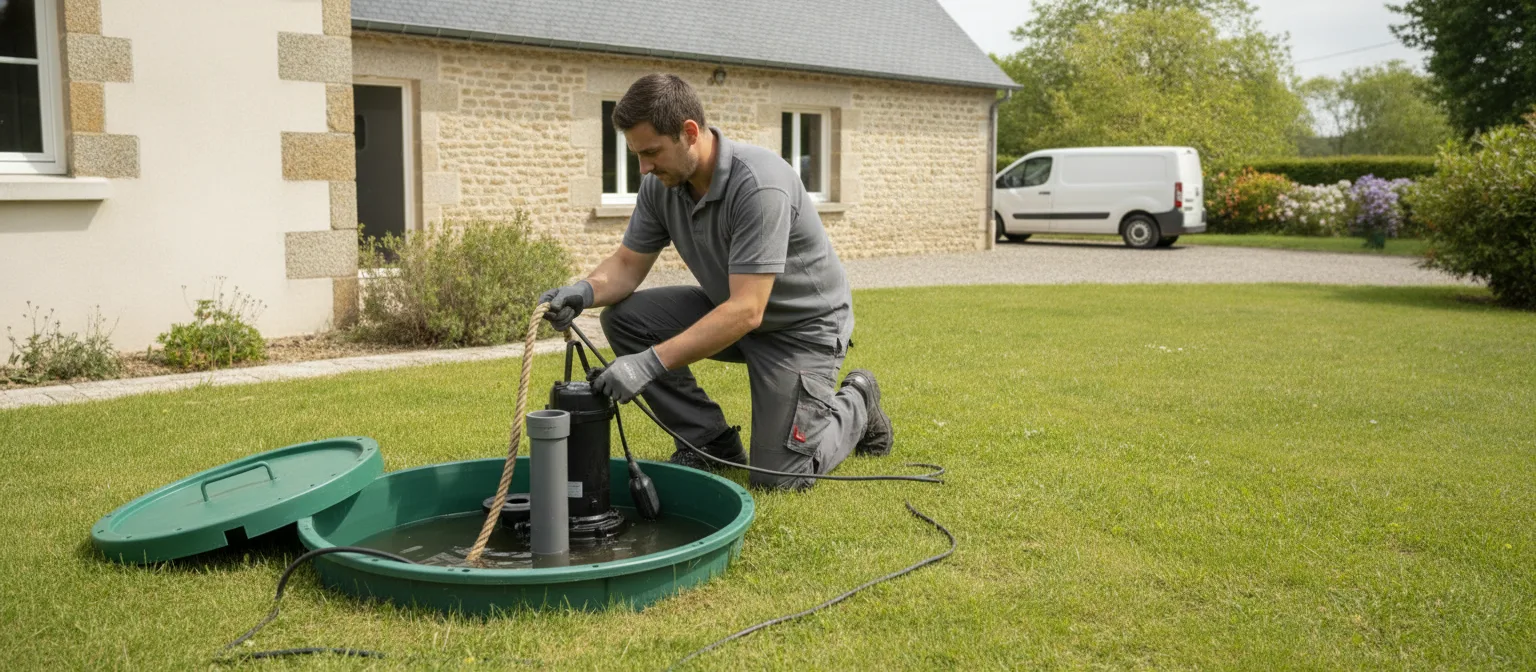 Dépannage pompe de relevage Pontchâteau – méthode / geste technique